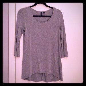 Cynthia Rowley 3/4 sleeve grey tunic small